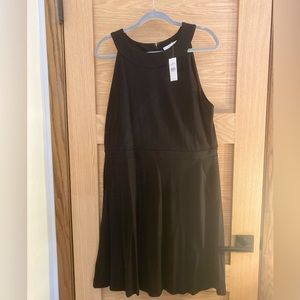 LOFT sz 14 Black A-Line Dress, NWT